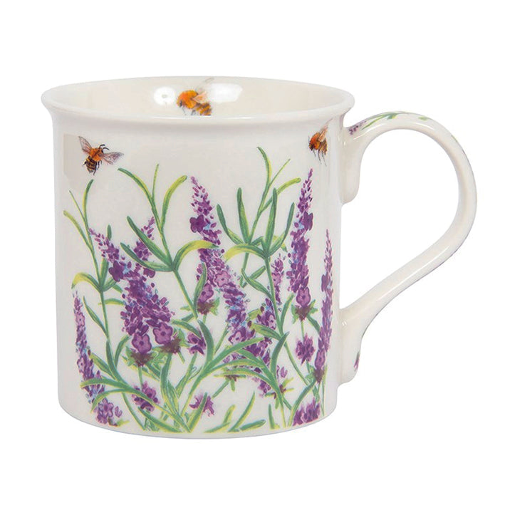 Boxed China Mug. Bee-tanical range with Lavender and Bees design
