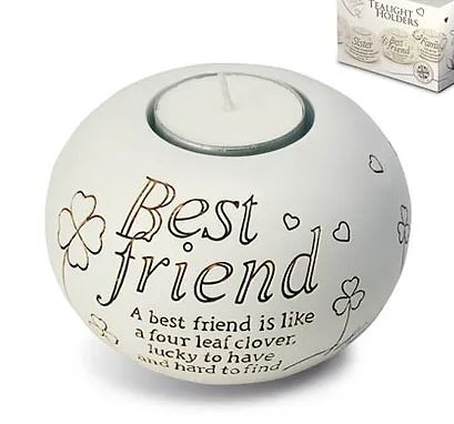 Sentiment tealight. BEST FRIEND