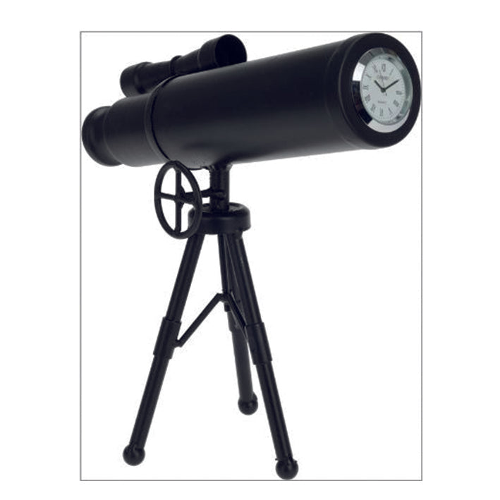 Miniature Clock - Black telescope
