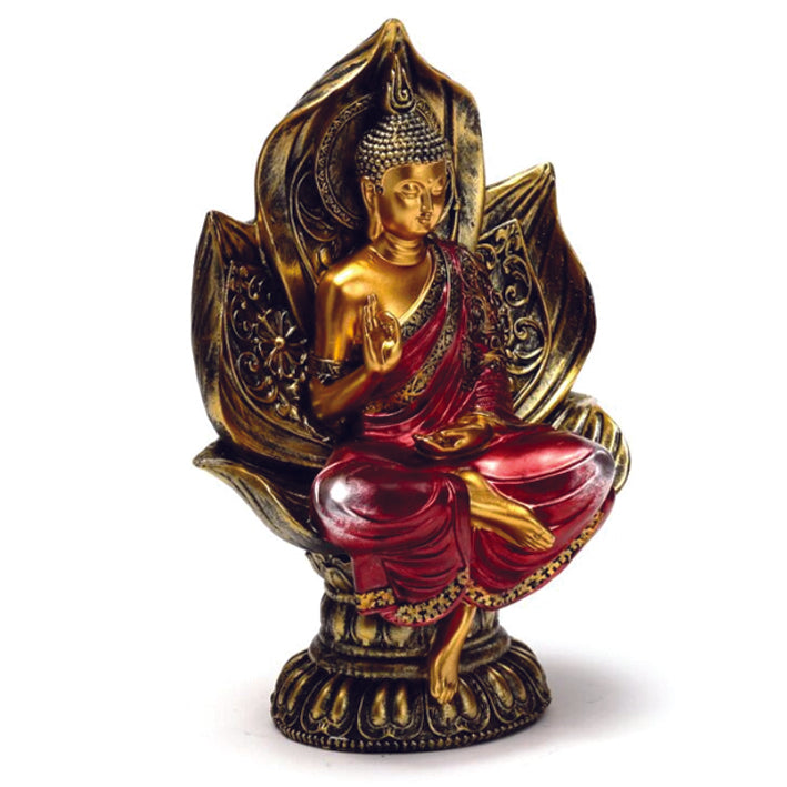 Buddha Ornamanet, gold and Red, Sitting