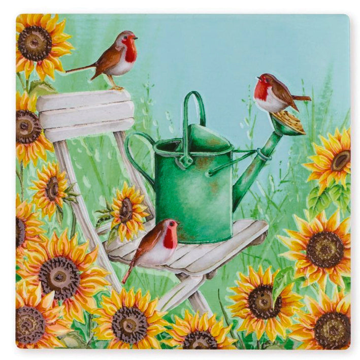 Coaster - Robins and Sunflowers