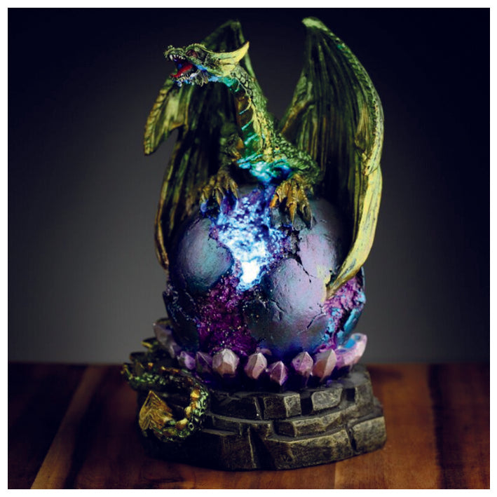 Dark Legends LED Geode Plinth Dragon Egg Ornament