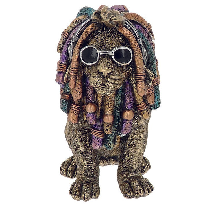 Steampunk style Dudes Rasta Lion with sunglasses ornament