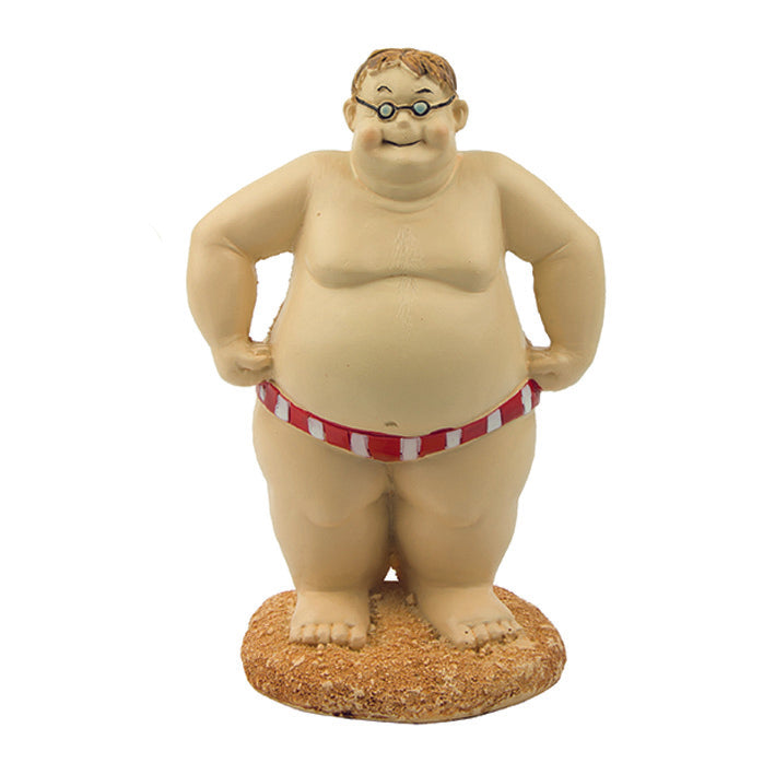 Beach Fat Bloke Resin Figurines