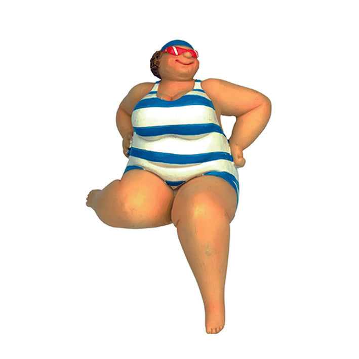 Fat Beach Lady Resin Ornaments