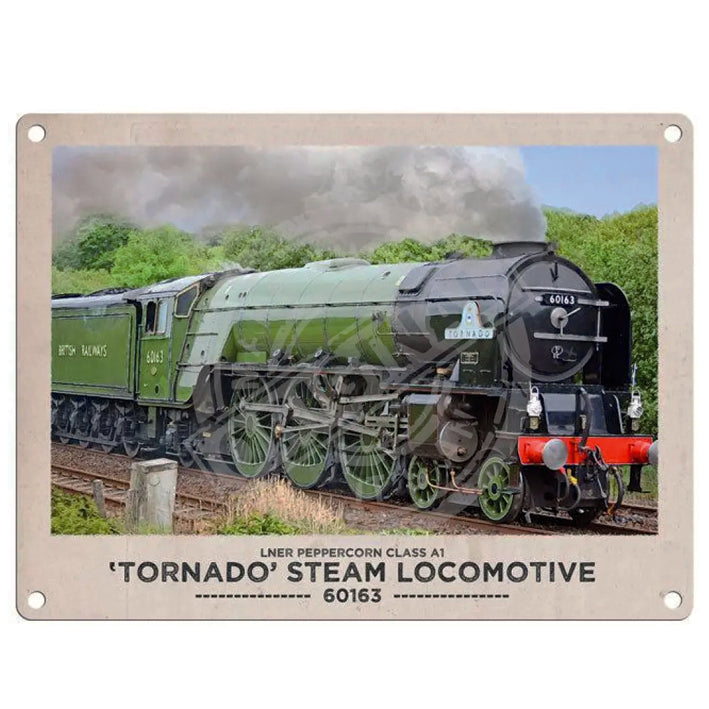 Large metal sign - The Flying Scotsman Steam Locomotive