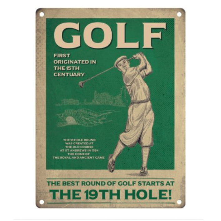 Large metal sign - Golf