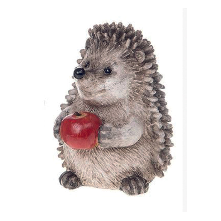 Happy hedgehog small with apple