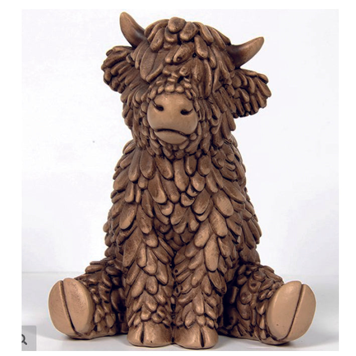 Hughie the Highland Cow, Sitting, Large