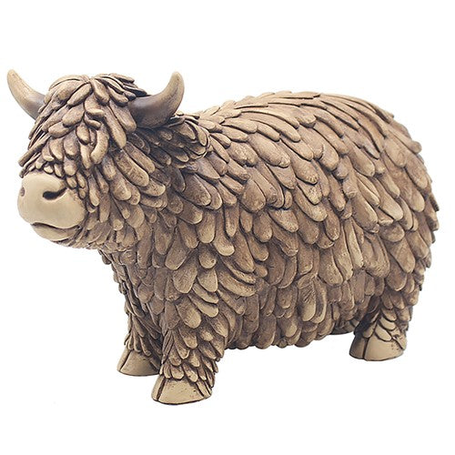 Hughie the Highland Cow, large, standing ornament