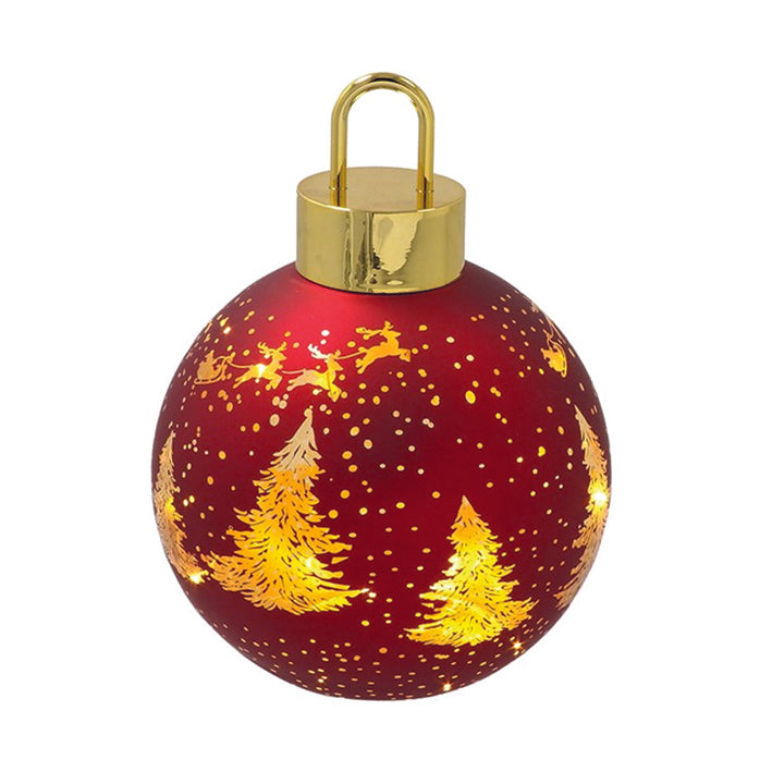 Christmas Glow LED Bauble Shaped Decoration