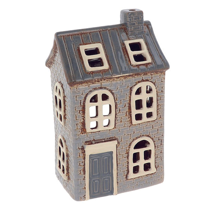 Village Pottery Brick House Lilac Tealight Holder