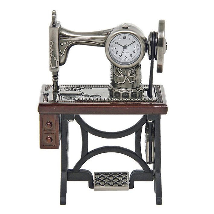 Miniature clock - old sewing machine