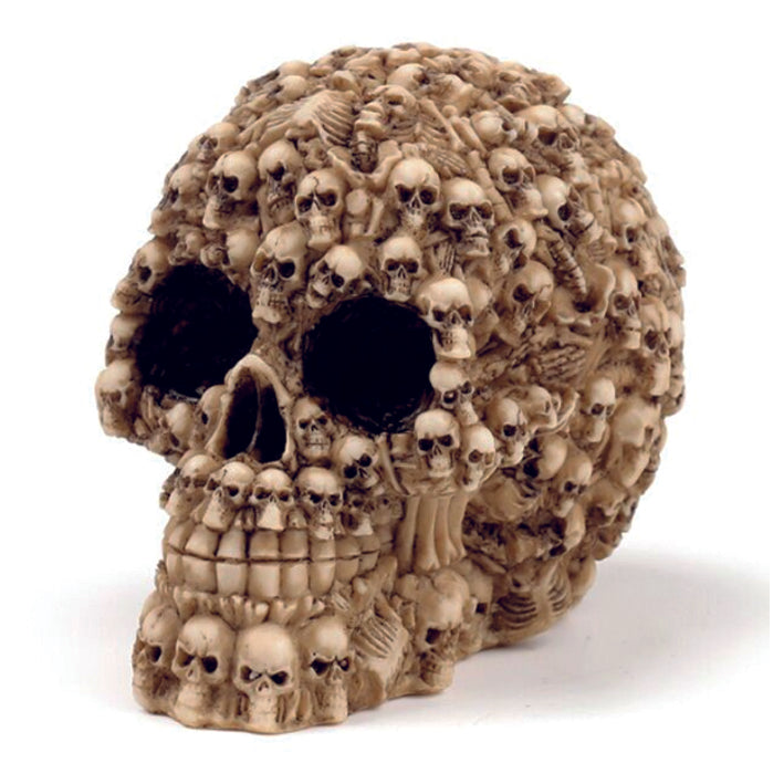 Skull made of skulls and skeletons ornament