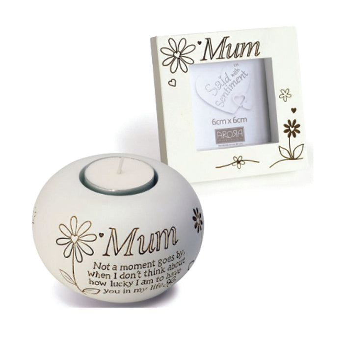 Sentiment Tealight and Frame Set. MUM