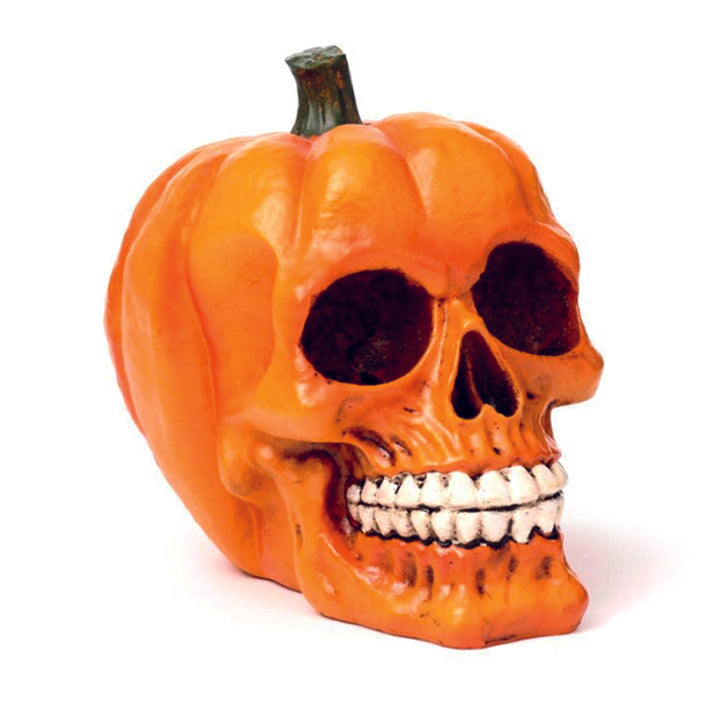 Pumpkin Skull Ornament
