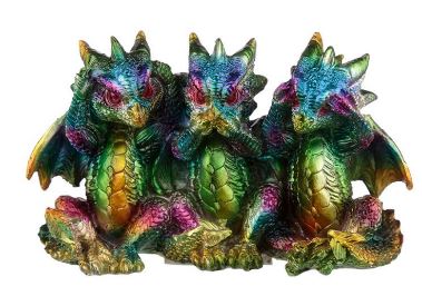 Hear no evil rainbow Dragons