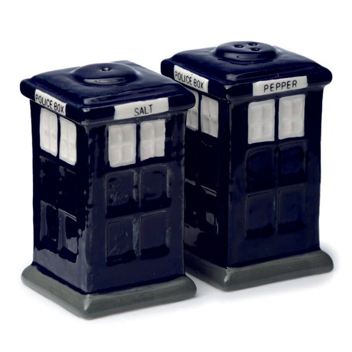 Ceramic Police Boxes Salt and Pepper Set