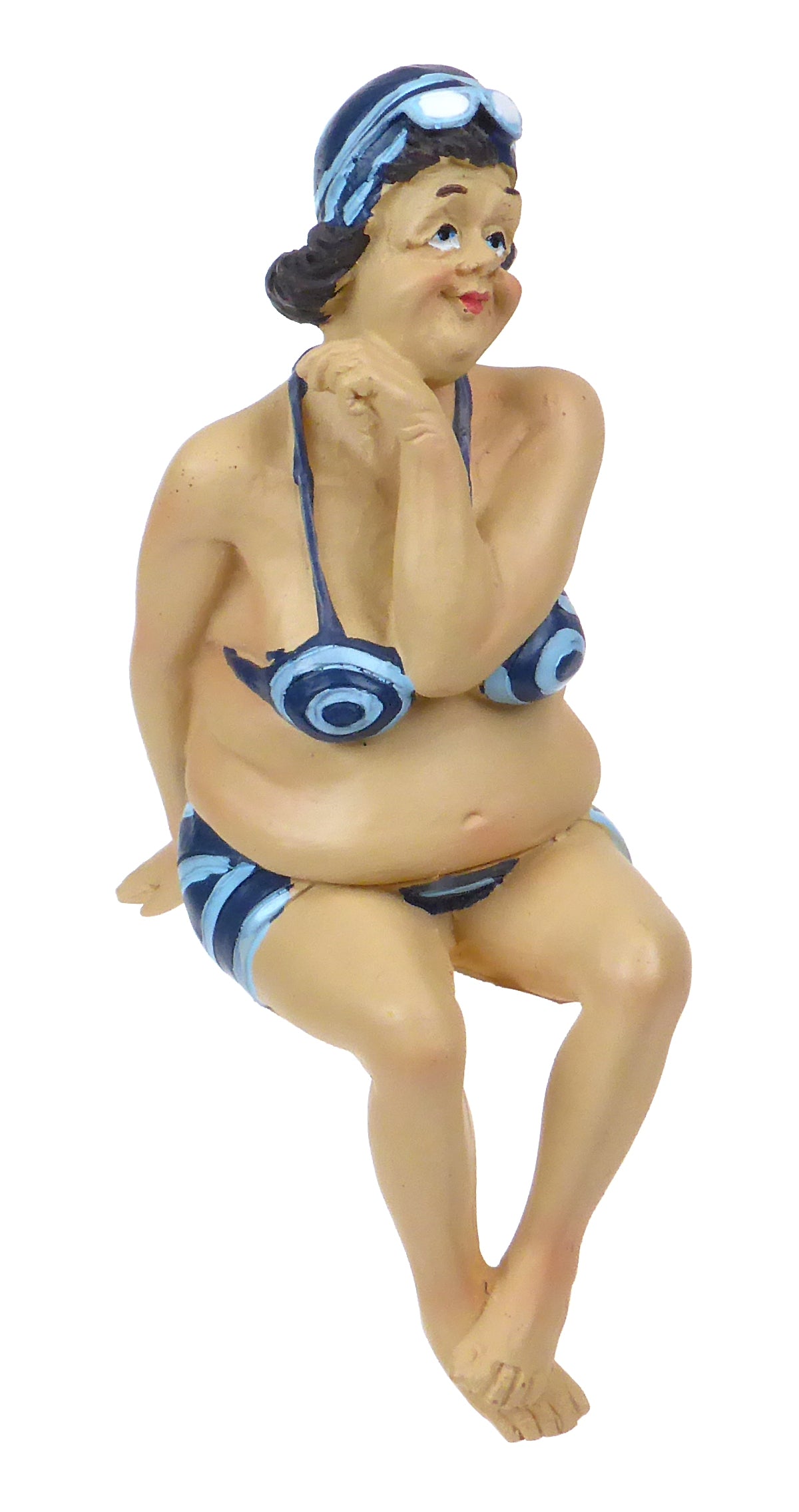 Beach Saggy Old Lady in bikini lg