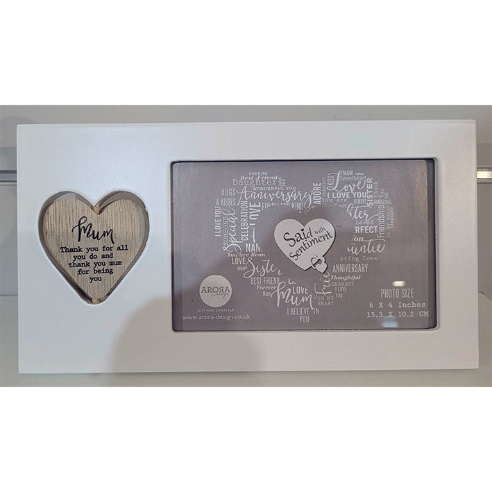Photo Frame. Said with Sentiment. MUM. Thank you