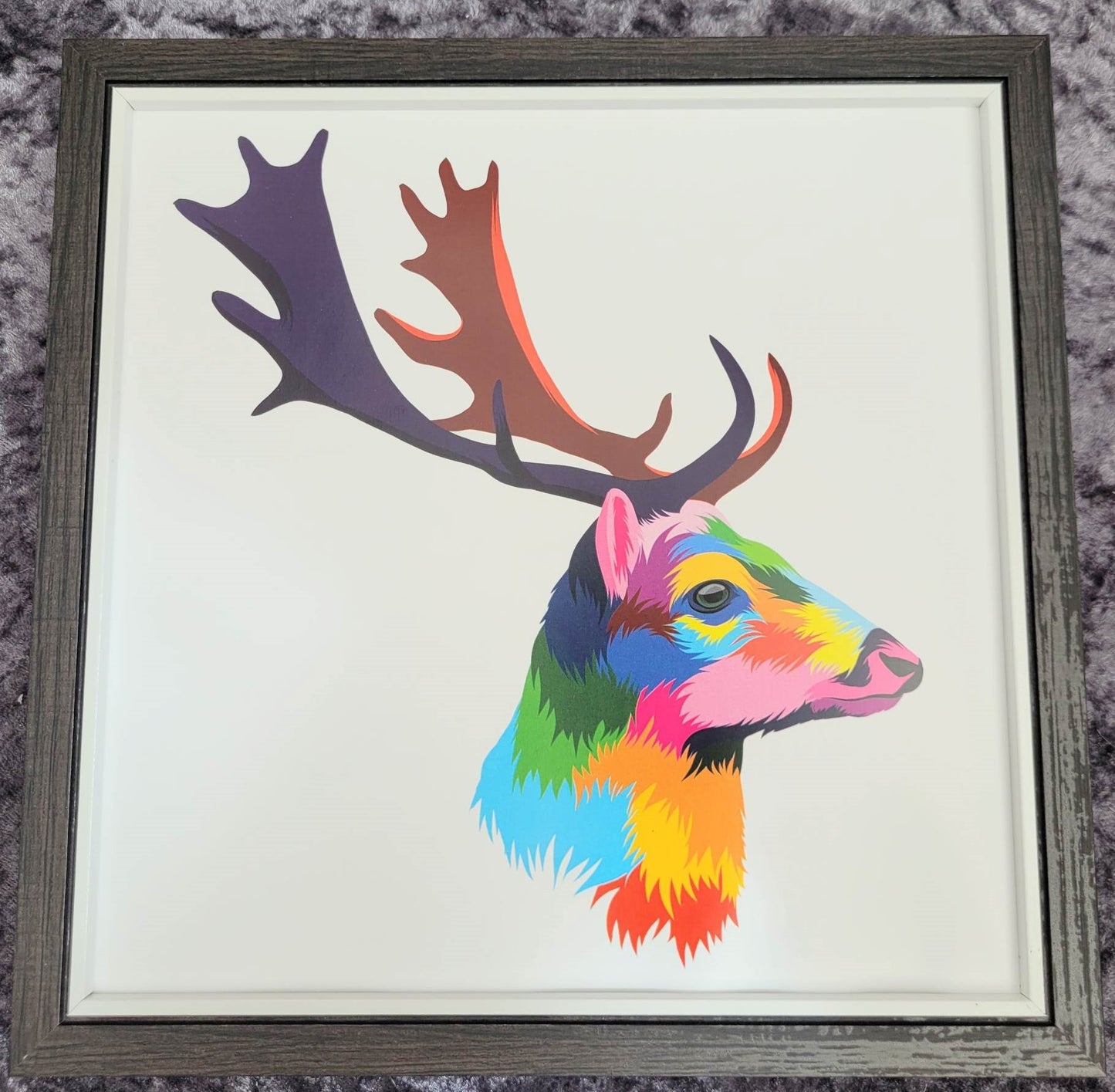 Framed Print. Bright and Beautiful Stag