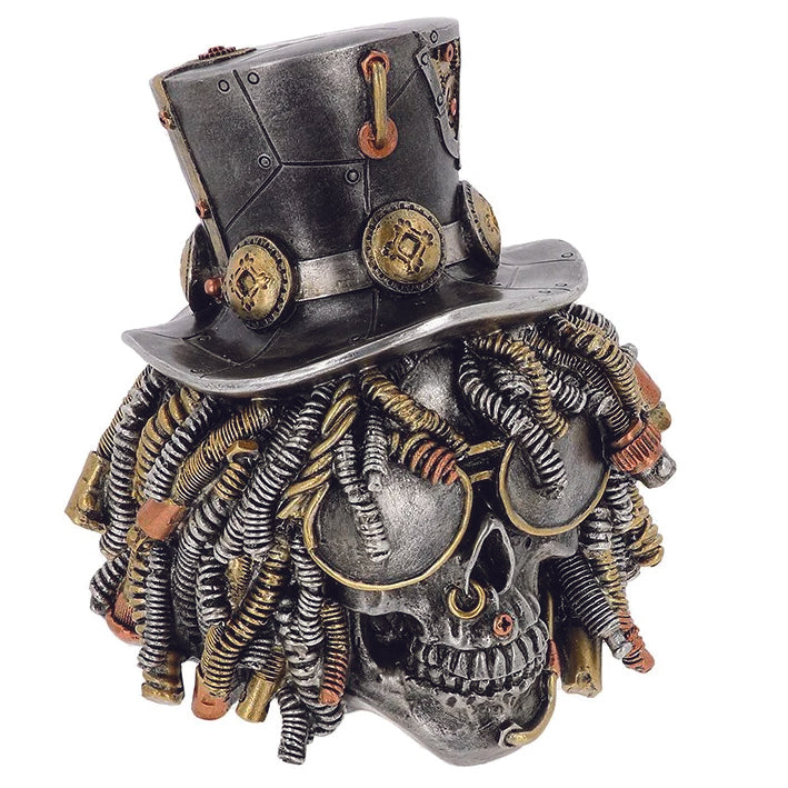 Steampunk Style Slash Skull Ornament