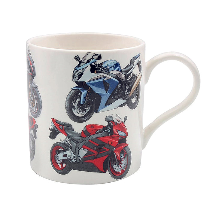 Boxed Mug with various superbikes images