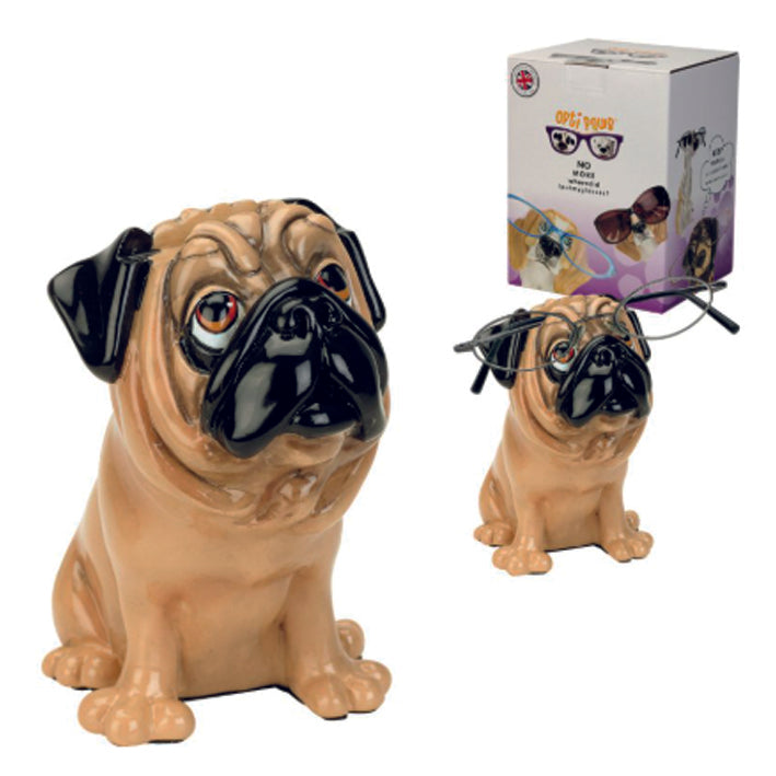 Little Paws Dog Ornament - Opti-Paws Tan Pug