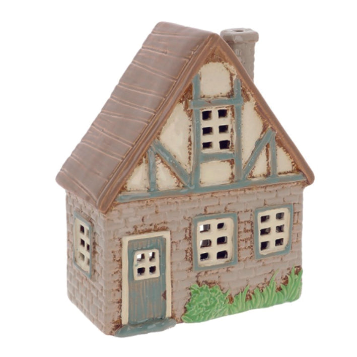 Village Pottery Garden Tudor House Tealight Holder