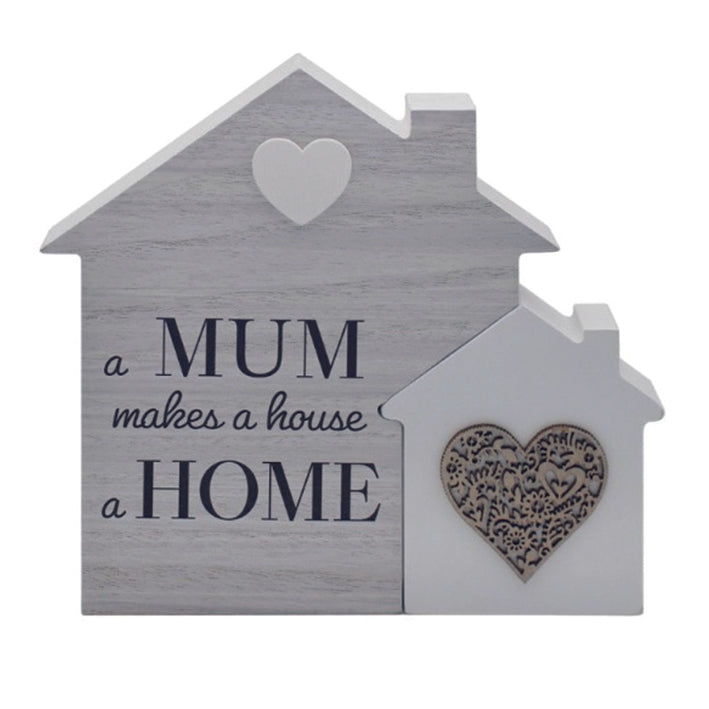 Jigsaw House Plaque. A MUM makes a house a home