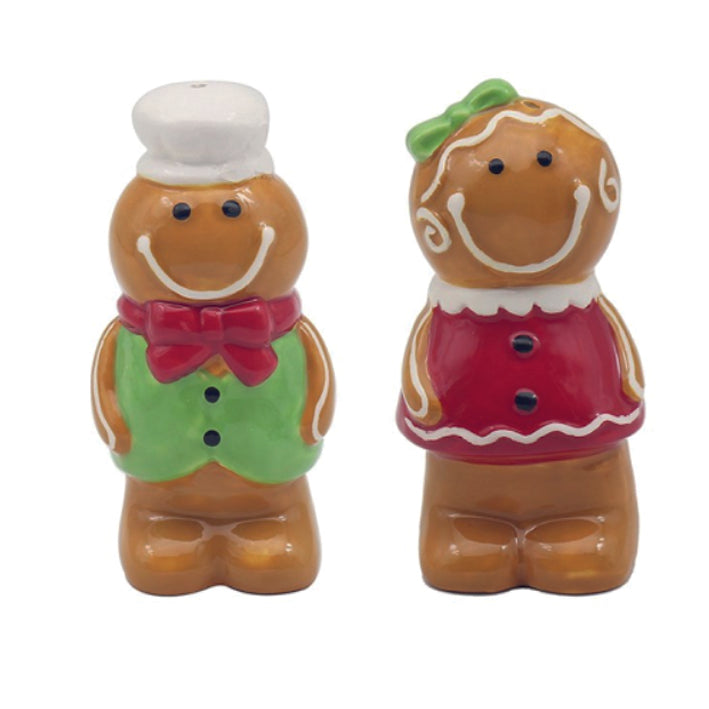 Ceramic Gingerbread Men Salt and Pepper Pots