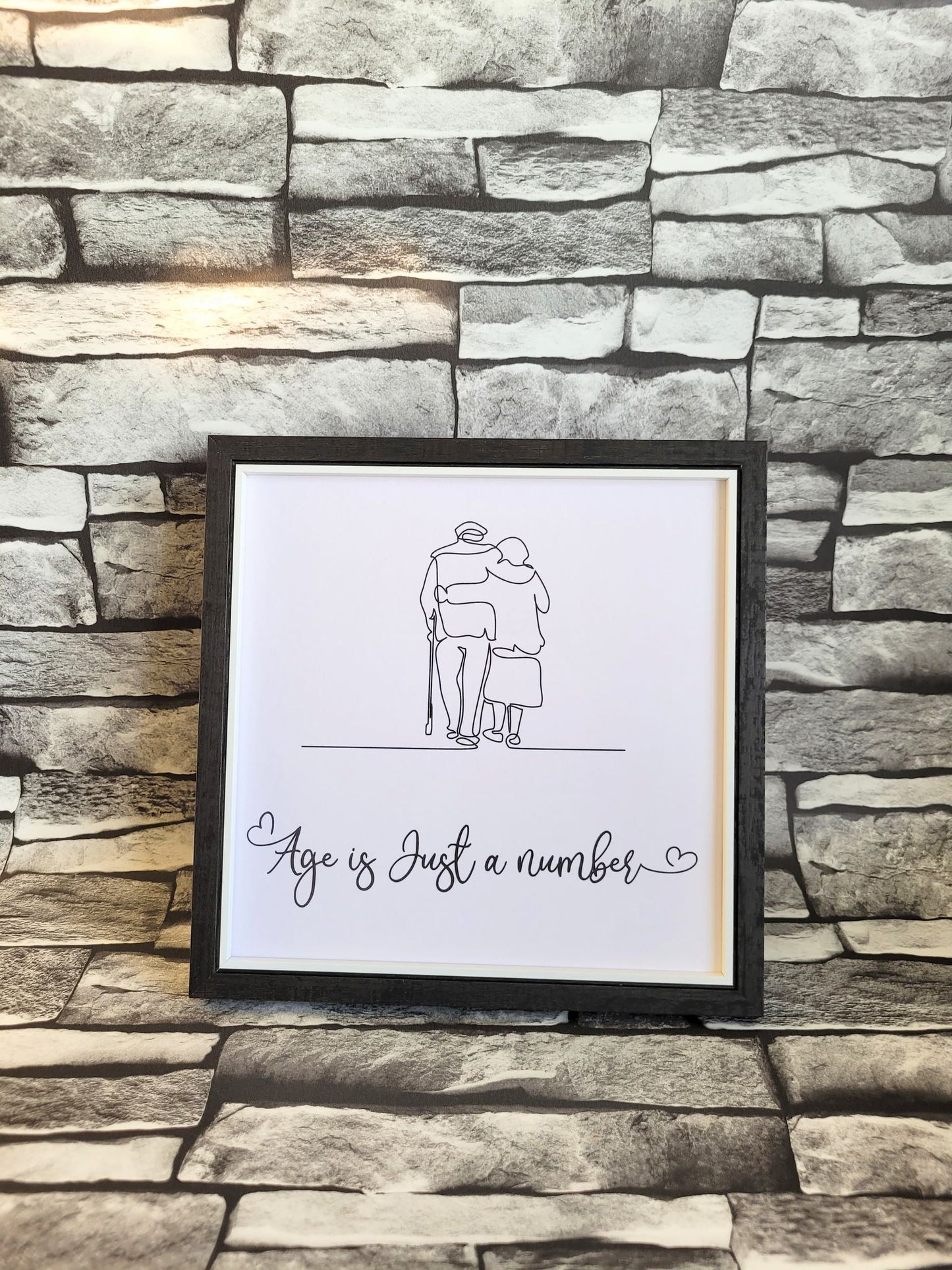 Framed Print. Cheeky One Liner. Age Is Just A Number