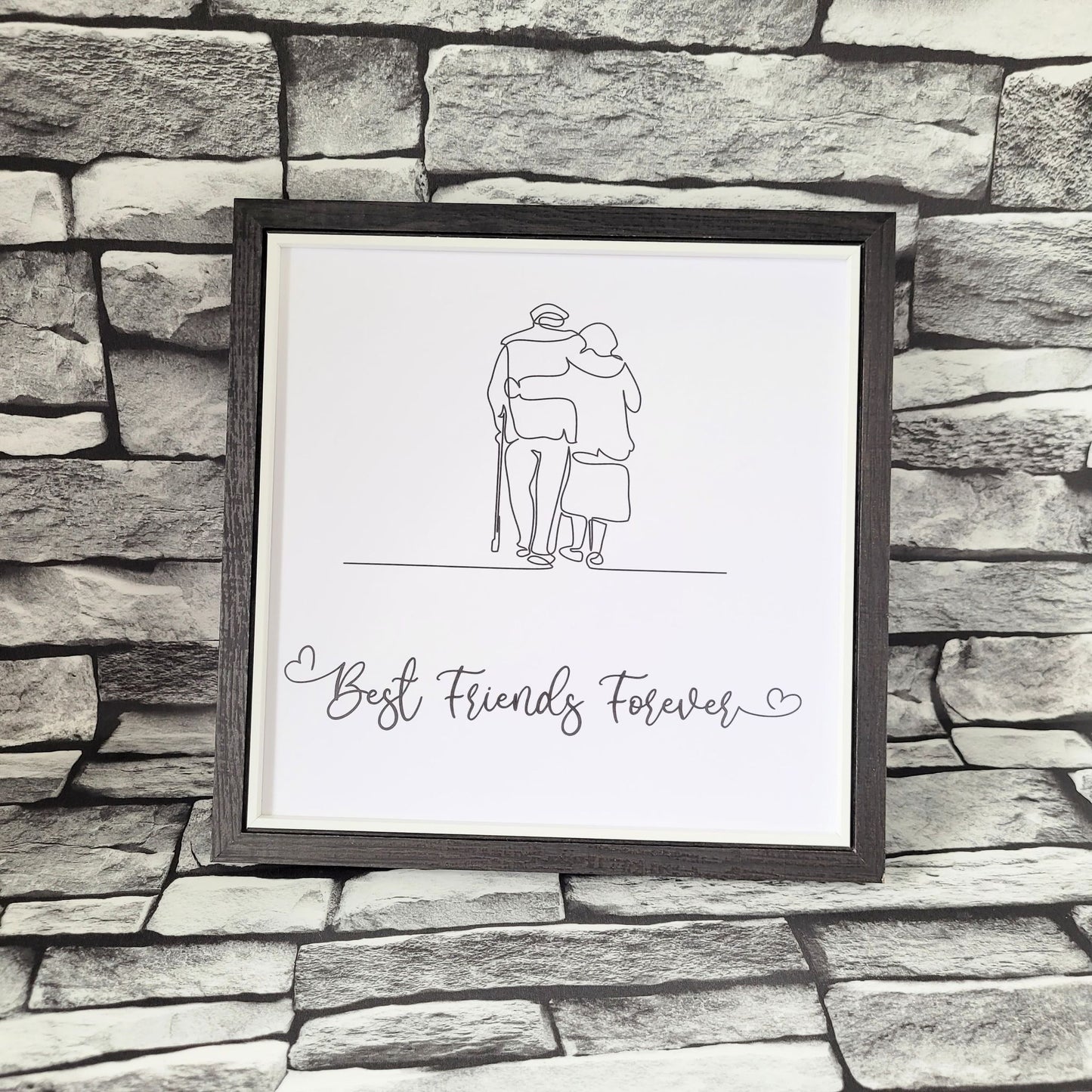 Framed Print. Cheeky One Liner. Best Friends Forever