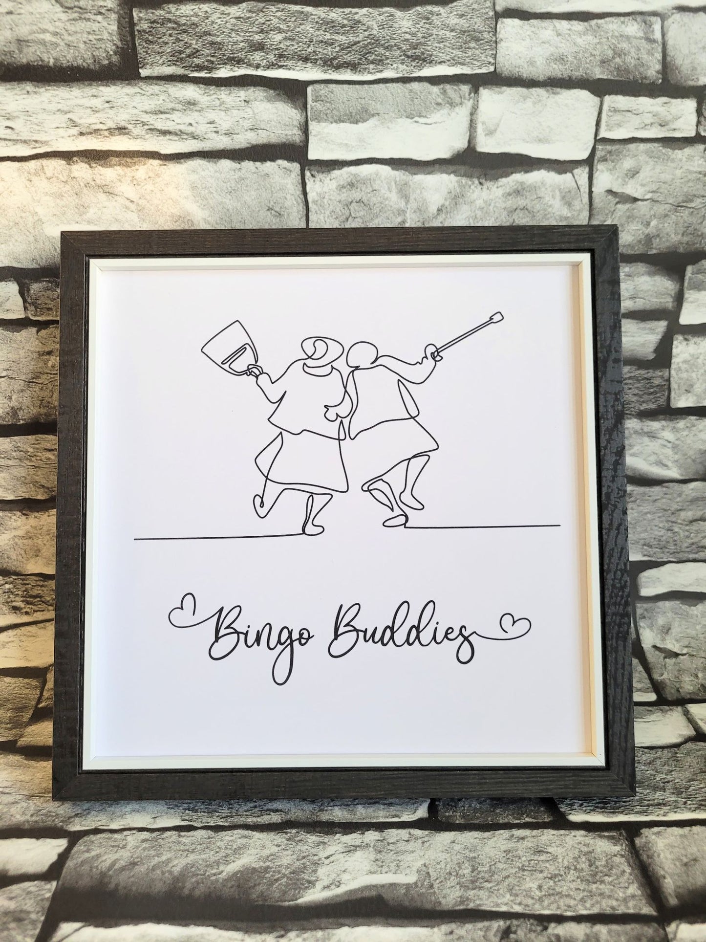 Framed Print. Cheeky One Liner. Bingo Buddies