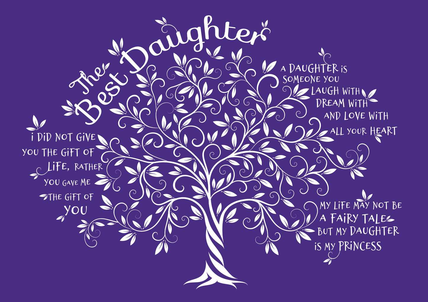 Framed Print. Tree of Life - Best Daughter