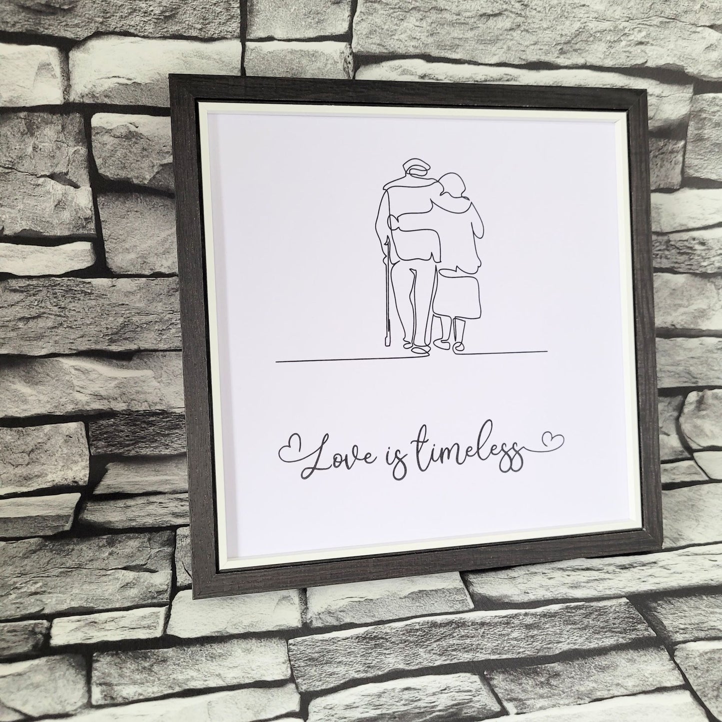Framed Print. Cheeky One Liner. Love is Timeless