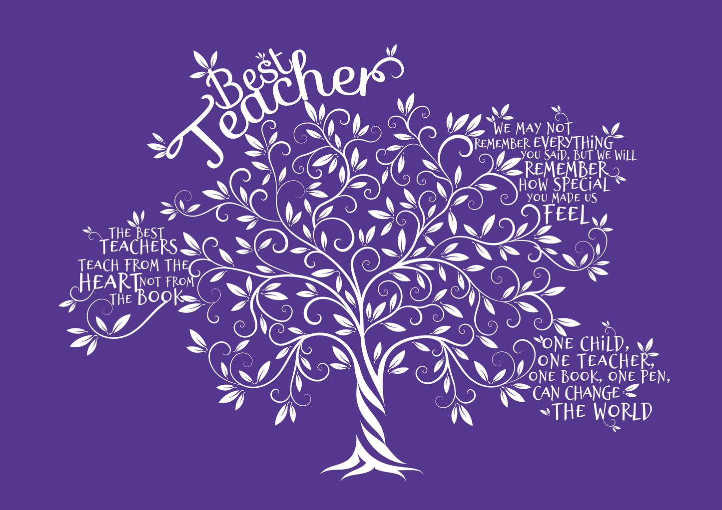 Framed Print. Tree of Life - Best Teacher