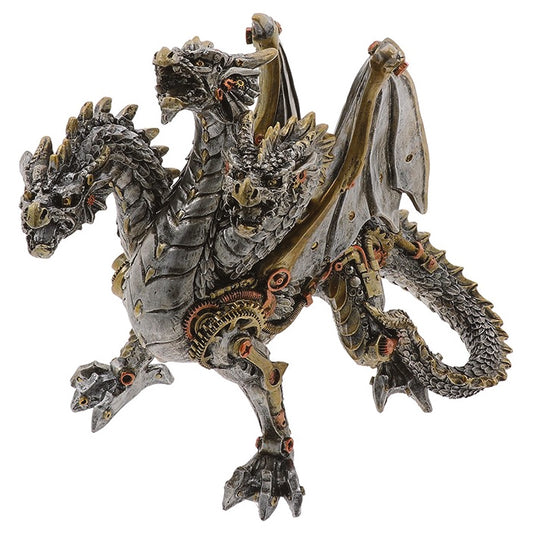 Steampunk 3 Headed Dragon Ornament