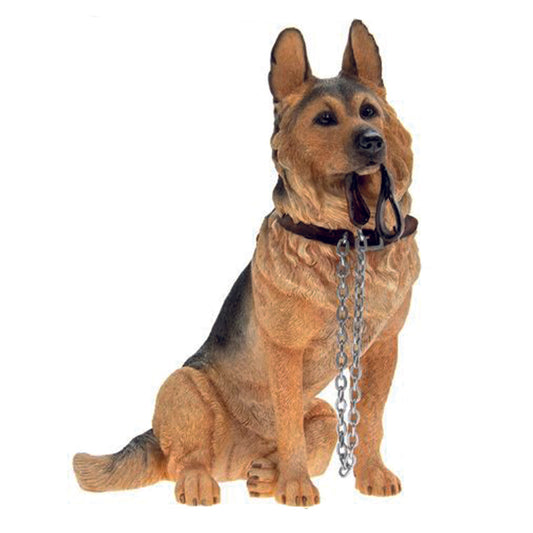 German Shepherd Dog with lead Ornament