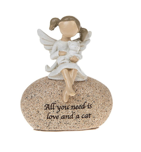 Angel Stones - ANGEL and CAT - All you need is love and a cat