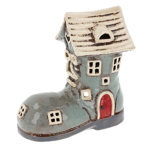 Village Pottery Medium Boot House Tealight Holder