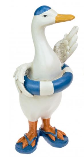 Resin seaside duck