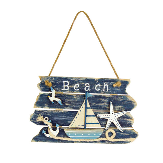 Beach Wooden Hanging Sign