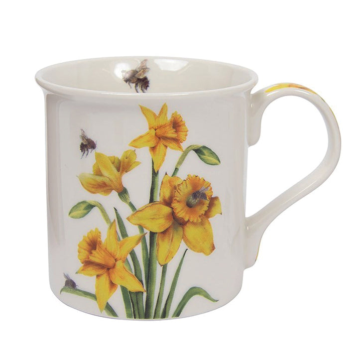 Boxed China Mug.  Bee-tanical range with Daffodils and Bees design