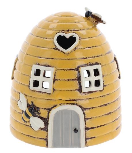 Village Pottery Beehive Dome, yellow Tealight holder