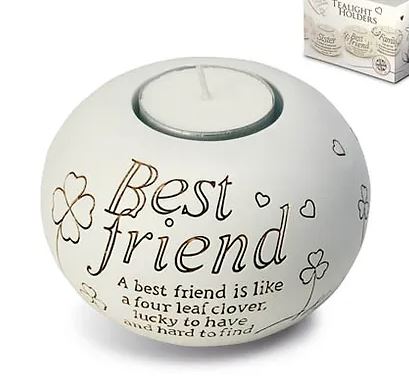 Sentiment tealight.  BEST FRIEND