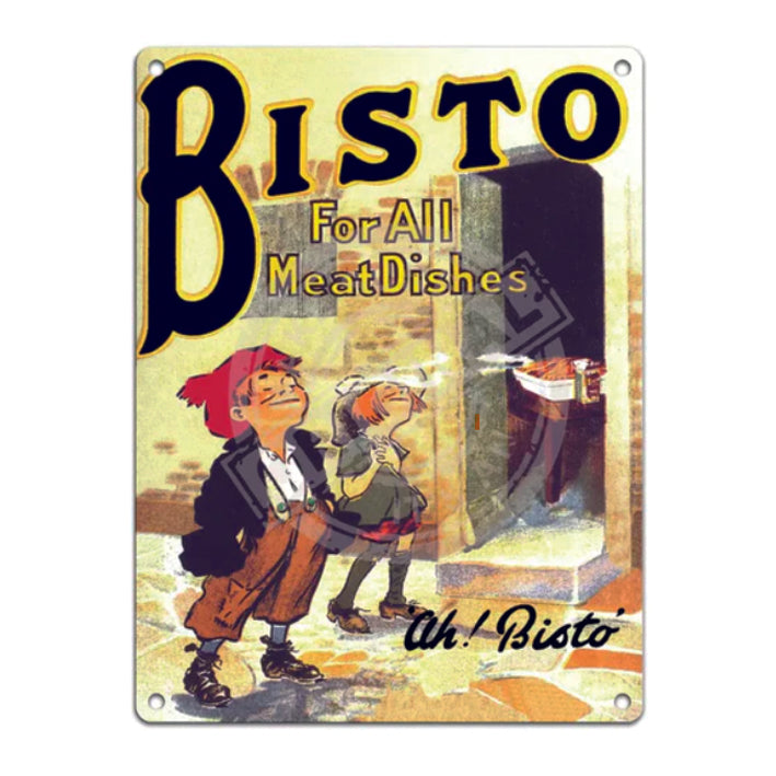 Large metal sign - Ahh Bisto - For All Meat Dishes