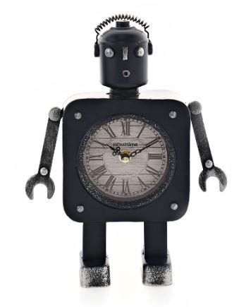Mantle clock - Black Robot