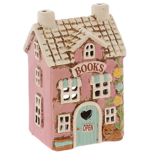 Village Pottery The Book Shop Tealight Holder