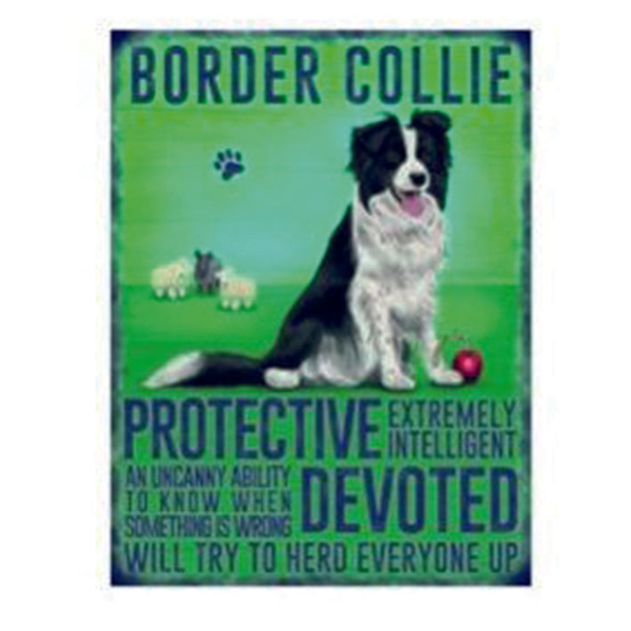 Large metal sign - Border Collie